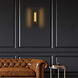 Layer LED 18 inch Sand Black Wall Sconce